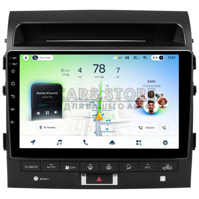 Штатная магнитола Teyes CC4L 6+64 Gb Toyota Land Cruiser 11 200 (F3) 2007-2015 (C) 10" (L3)