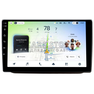 Штатна магнітола Teyes CC4L 6+64 Gb Skoda FABIA RAPID 2007-2014 Sliver 10"