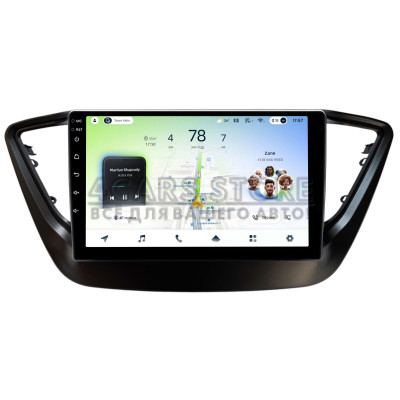 Штатна магнітола Teyes CC4L 6+64 Gb Hyundai Solaris 2 VERNA ACCENT 2016-2018 Black 9"