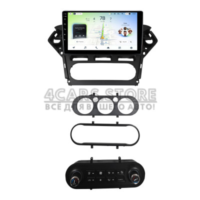 Штатная магнитола Teyes CC4L 6+64 Gb Ford Mondeo 4 2010-2014 Full Set AT AC Black with buttons 10" (L1)