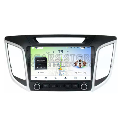 Штатна магнітола Teyes CC4L 6+64 Gb Hyundai IX25 2015-2019 with buttons 9"
