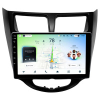 Штатна магнітола Teyes CC4L 6+64 Gb Hyundai Solaris 1 2010-2016 Black 9"