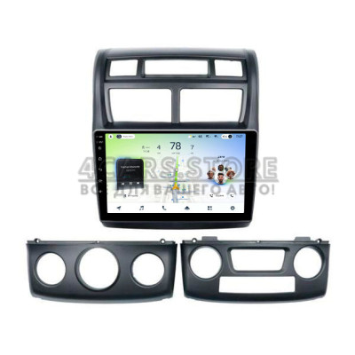 Штатная магнитола Teyes CC4L 6+64 Gb Kia Sportage 2 2004-2010 black 9"