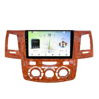 Штатна магнітола Teyes CC4L 6+64 Gb Toyota Fortuner 1 AN50 AN60 HILUX Revo Vigo 2008-2014 brown 9"