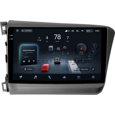Штатна магнітола Teyes CC4 6+64 Gb Honda Civic 9 FB FK FD 2011-2015 9" 2k