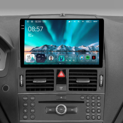 Штатная магнитола Teyes CC4 6+64 Gb Mercedes Benz C Class 3 W204 S204 2006-2011 9" 2k