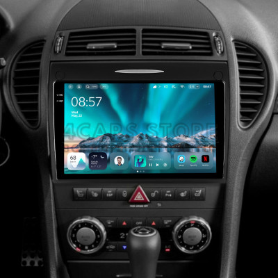 Штатная магнитола Teyes CC4 6+64 Gb Mercedes-Benz SLK-Class SLK Class R171 2004-2011 9" 2k (L1)