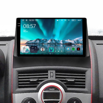Штатна магнітола Teyes CC4 6+64 Gb Renault Megane 2 2002-2009 9" 2k