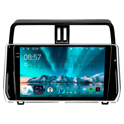 Штатная магнитола Teyes CC4 6+64 Gb Toyota Land Cruiser Prado 150 2018-2020 (silver) 10" 2k