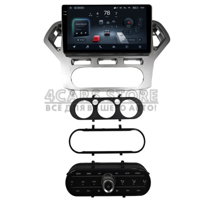 Штатная магнитола Teyes CC4 8+128 Gb Ford Mondeo 4 2006-2010 Full Set AT AC Silver 10" 2k (L1)