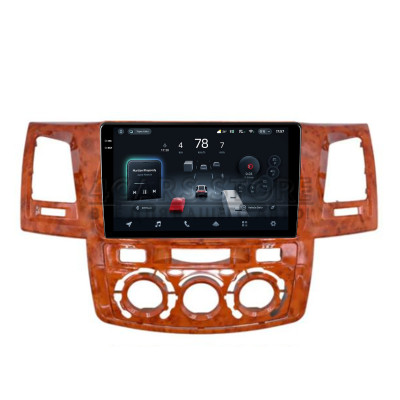 Штатна магнітола Teyes CC4 8+128 Gb Toyota Fortuner 1 AN50 AN60 HILUX Revo Vigo 2008-2014 brown 9" 2k