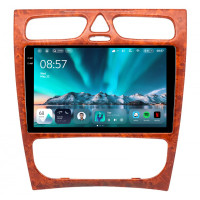 Штатна магнітола Teyes CC4 6+64 Gb Mercedes Benz C Class S203 CL203 W203 2000-2004 wooden 9" 2k (L1)