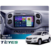 Штатна магнітола Teyes CC4 6+64 Gb Volkswagen Tiguan 1 NF 2006-2017 (F1) (27mm) 9" 2k