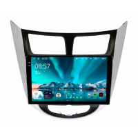 Штатна магнітола Teyes CC4 8+128 Gb Hyundai Solaris 1 2010-2016 Silver+Black 9" 2k