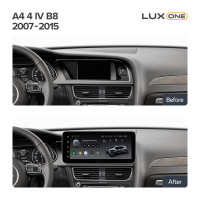 Штатна магнітола Teyes LUX ONE 6+128 Gb Audi A4 B8 (A) 2007-2015 12.3"