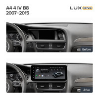 Штатна магнітола Teyes LUX ONE 6+128 Gb Audi A4 B8 (B) 2007-2015 12.3"