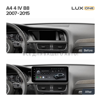 Штатна магнітола Teyes LUX ONE 6+128 Gb Audi A4 B8 (B) 2007-2015 12.3"