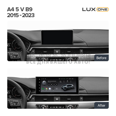 Штатна магнітола Teyes LUX ONE 6+128 Gb Audi A4 B9 2015-2023 12.3"