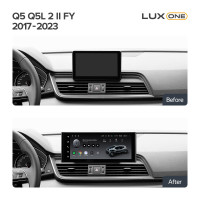 Штатна магнітола Teyes LUX ONE 6+128 Gb Audi Q5 Q5L FY 2017-2023 12.3"