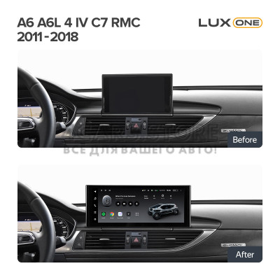 Штатна магнітола Teyes LUX ONE 6+128 Gb Audi A6 A6L C7 (RMC) 2011-2018 12.3"