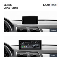 Штатна магнітола Teyes LUX ONE 6+128 Gb Audi Q3 8U (B) 2014-2018 12.3"