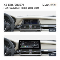 Штатна магнітола Teyes LUX ONE 6+128 Gb BMW X5 E70 / X6 E71 CIC (Left hand drive) 2010-2014 12.3"
