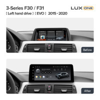Штатна магнітола Teyes LUX ONE 6+128 Gb BMW 3-Series F30 / F31 EVO (Left hand drive) 2015-2020 12.3"