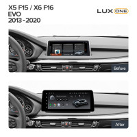 Штатна магнітола Teyes LUX ONE 6+128 Gb BMW X5 F15 X6 F16 EVO 2013-2020 12.3"