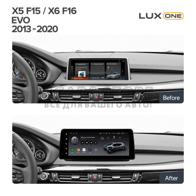 Штатная магнитола Teyes LUX ONE 6+128 GB BMW X5 F15 X6 F16 EVO 2013-2020 12.3"