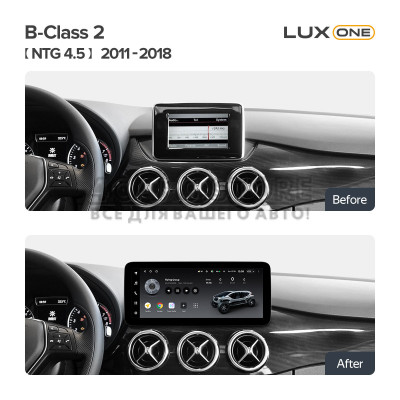Штатная магнитола Teyes LUX ONE 6+128 Gb Mercedes Benz B-Class 2 T246 T242 W24 NTG 4.5 2011-2018 12.3"