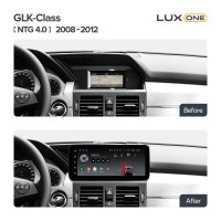 Штатна магнітола Teyes LUX ONE 6+128 Gb Mercedes Benz GLK-Class X204 NTG 4.0 2008-2012 12.3"