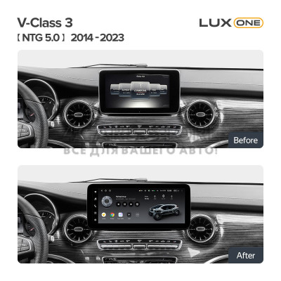 Штатная магнитола Teyes LUX ONE 6+128 Gb Mercedes Benz V-Class 3 W447 NTG 5.0 2014-2023 12.3"