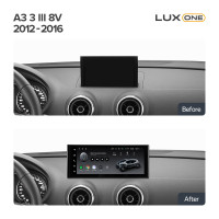 Штатна магнітола Teyes LUX ONE 6+128 Gb Audi A3 8V 2012-2016 12.3"