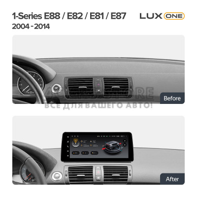 Штатная магнитола Teyes LUX ONE 6+128 Gb BMW 1-Series E88 E82 E81 E87 CIC (Left hand drive) 2004-2014 12.3"