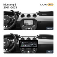 Штатна магнітола Teyes LUX ONE 6+128 Gb Ford Mustang 6 VI S550 2014-2023 12.3" (L2)
