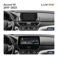 Штатна магнітола Teyes LUX ONE 6+128 Gb Honda Accord 10 CV 2017-2023 (A) 12.3"