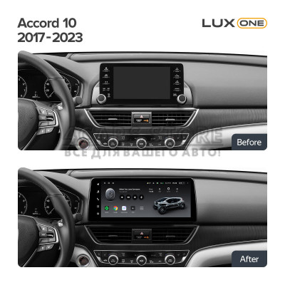 Штатная магнитола Teyes LUX ONE 6+128 Gb Honda Accord 10 CV 2017-2023 (A) 12.3"