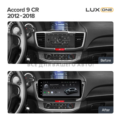 Штатна магнітола Teyes LUX ONE 6+128 Gb Honda Accord 9 CR 2012-2018 12.3" (L2)
