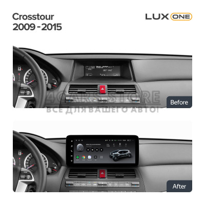 Штатна магнітола Teyes LUX ONE 6+128 Gb Honda Crosstour 1 TF 2009-2015 12.3"
