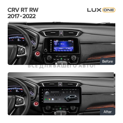 Штатна магнітола Teyes LUX ONE 6+128 Gb Honda CR-V CR-V 5 RT RW 2017-2022 12.3" (L1)