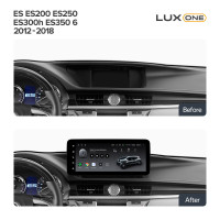 Штатна магнітола Teyes LUX ONE 6+128 Gb Lexus ES ES200 ES250 ES300h ES350 XV60 VI 6 2012-2018 (C) 12.3" (L3)