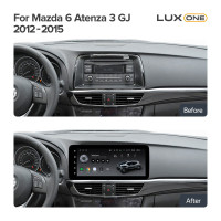 Штатная магнитола Teyes LUX ONE 6+128 Gb Mazda 6 Atenza 3 GJ (YJ) 2012-2015 (B) 12.3"