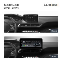 Штатная магнитола Teyes LUX ONE 6+128 Gb Peugeot 4008 5008 2016-2023 12.3"