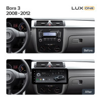 Штатна магнітола Teyes LUX ONE 6+128 Gb Volkswagen Bora Golf 6 Passat Scirocco Sharan Touran For Skoda Octavia Fabia 2 (YJ) 2003-2016 12.3"
