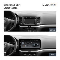 Штатна магнітола Teyes LUX ONE 6+128 Gb Volkswagen Bora Golf 6 Passat Scirocco Sharan Touran For Skoda Octavia Fabia 2 (YJ) 2003-2016 12.3"