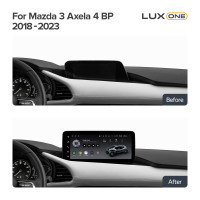 Штатная магнитола Teyes LUX ONE 6+128 Gb с круговым обзором 360° Mazda 3 Axela 4 BP 2018-2023 (A) 12.3"