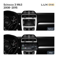 Штатна магнітола Teyes LUX ONE 6+128 Gb з коловим оглядом 360° Volkswagen Bora Golf 6 Passat Scirocco Sharan Touran For Skoda Octavia Fabia 2 (Y 12.3"