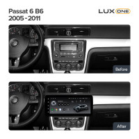 Штатна магнітола Teyes LUX ONE 6+128 Gb з коловим оглядом 360° Volkswagen Bora Golf 6 Passat Scirocco Sharan Touran For Skoda Octavia Fabia 2 (Y 12.3"
