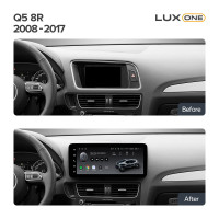 Штатна магнітола Teyes LUX ONE 6+128 Gb з коловим оглядом 360° Audi Q5 8R 2008-2017 (B) 12.3"