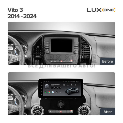 Штатная магнитола Teyes LUX ONE 6+128 Gb Mercedes Benz VITO VIANO 447 2014-2021 12.3" (L2)
